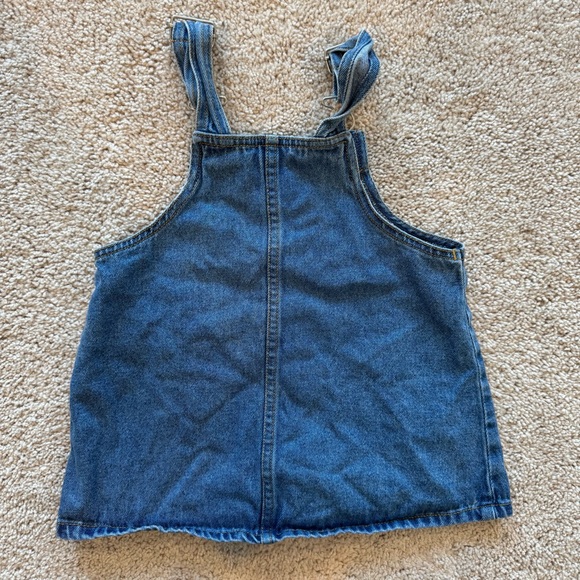 Vintage Mickey & Co Baby Minnie Mouse Embroidered Denim Jumper Dress Size 2T - Picture 3 of 3